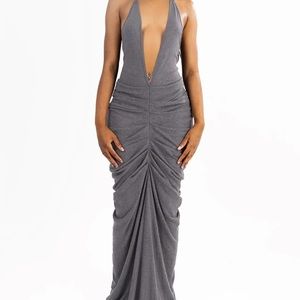 Grayscale gray knit maxi dress